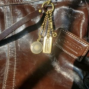 Coach Brown Leather Designer Handbag